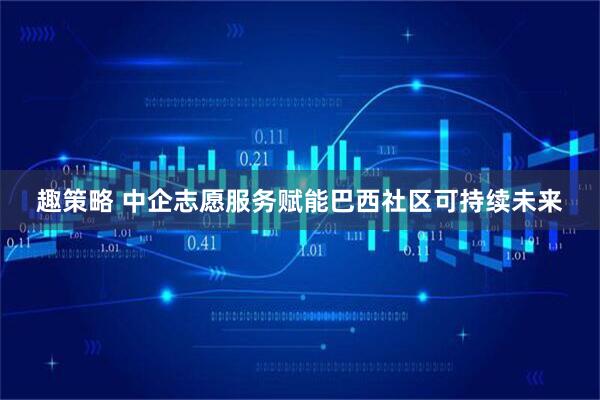 趣策略 中企志愿服务赋能巴西社区可持续未来